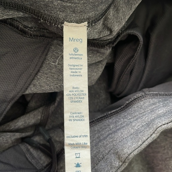 Lululemon Mens Size Medium Kung Fu Gray Stretch Athletic  Gym Pants Athleisure - Picture 6 of 6